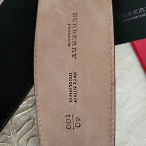 Burberry Black Suede Belt